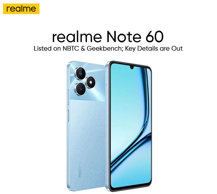 Realme Note 60x - (4GB + 64GB)