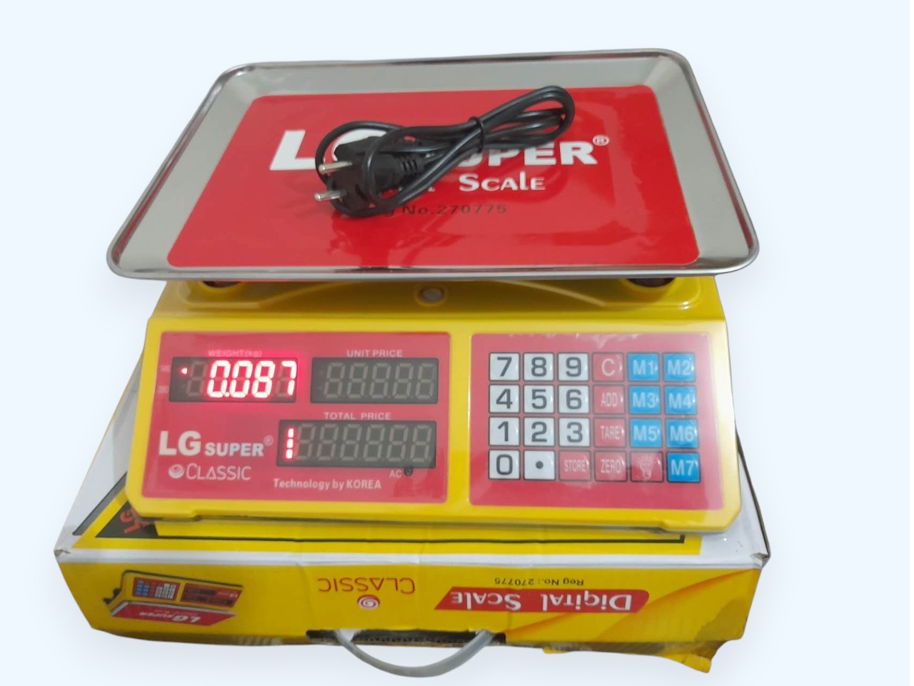 LG Digital Weighing Scale 40Kg/1G - Weight Machine