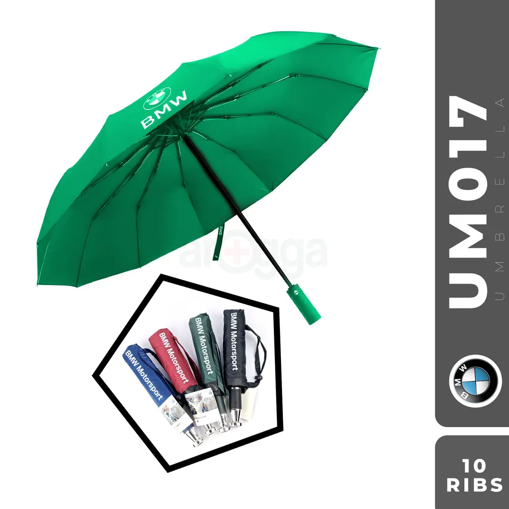 Original BMW motorsports 12 rib auto open & close umbrella 100% waterproof